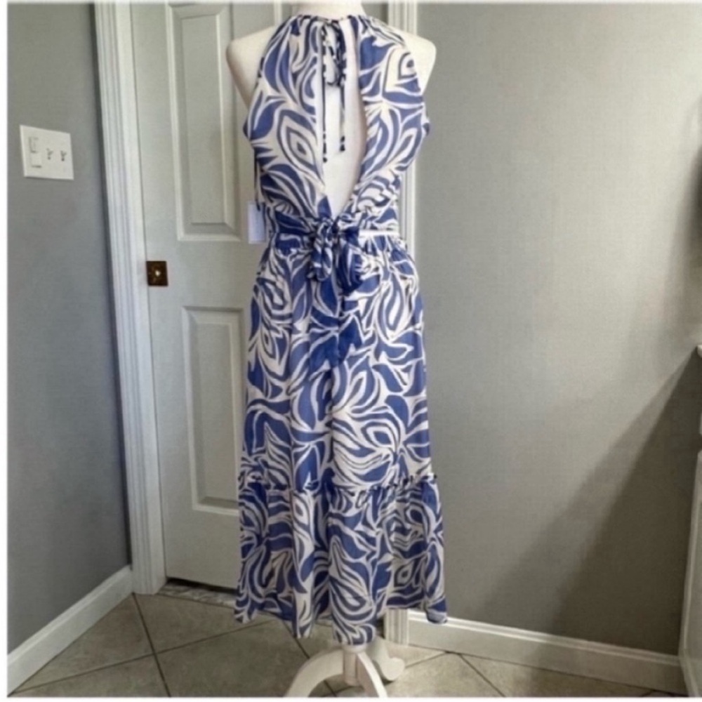 1. State Blue and White Top/Skirt Resort Wear Size S